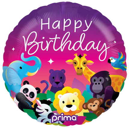 1 Ballon Alu Birthday Party Animals 18