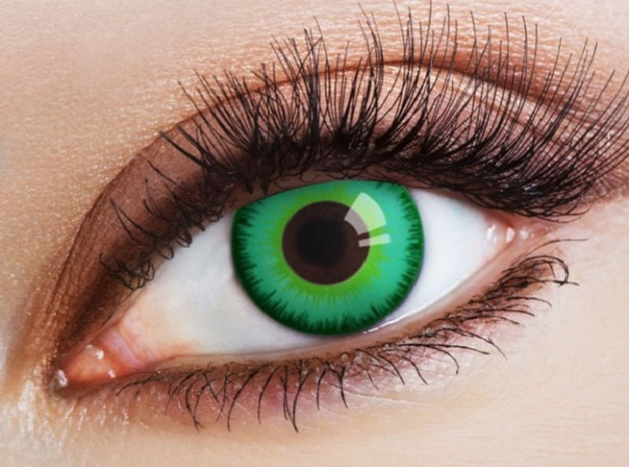 lentilles de contact sirène elfe cosplay vert 12 mois