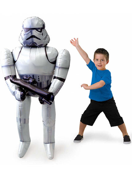 Ballon Stormtrooper Star Wars en aluminium (177 cm)