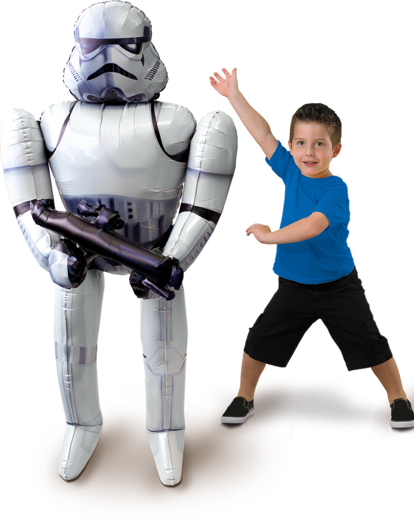 Ballon Stormtrooper Star Wars en aluminium (177 cm)
