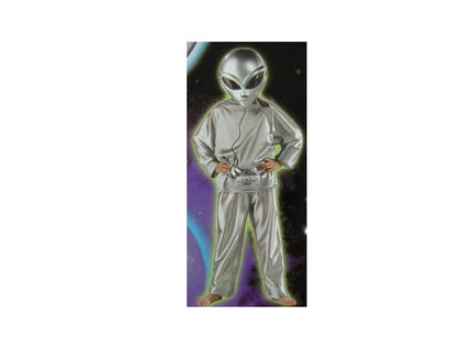 déguisement d''alien + kit voice changer enfant taille 140cm