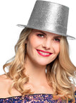Chapeau argenté brillant