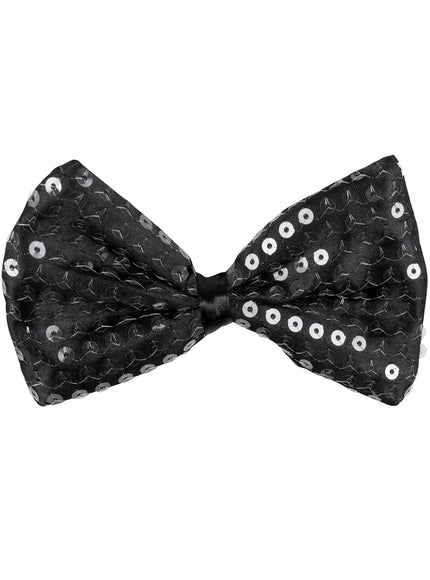 Noeud papillon nouvel an noir adulte