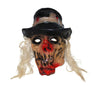 masque latex de zombie chapeau & cheveux