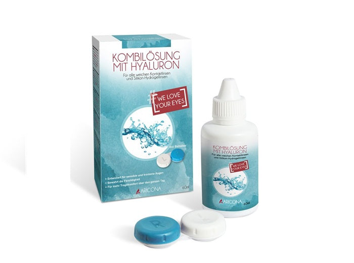 kit de nettoyage et conservation pour lentilles de contact 60ml
