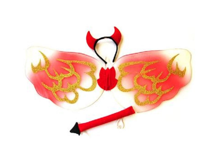 set déguisement diable rouge 3pcs