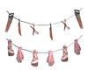 guirlande scies ciseaux mains pieds 1.7m