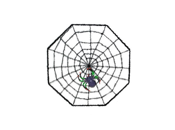 toile avec araignée 38x38cm