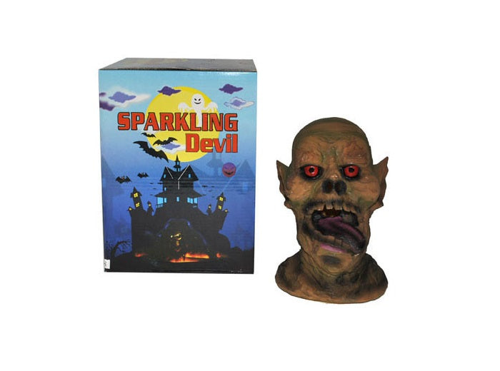 tête d''orc lumineux 17cm