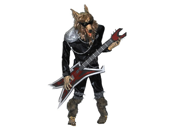 loup garou guitariste de rock 1.8m