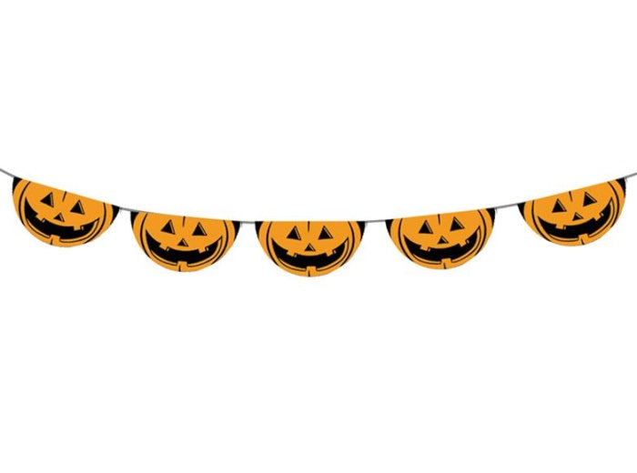 guirlande 6 citrouilles halloween 5.5m