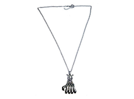 collier d''horreur main squelette metal
