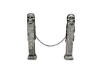 portique 2 colonnes avec chaîne welcome 72cm