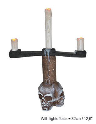 chandelier tête de mort lumineux 36cm
