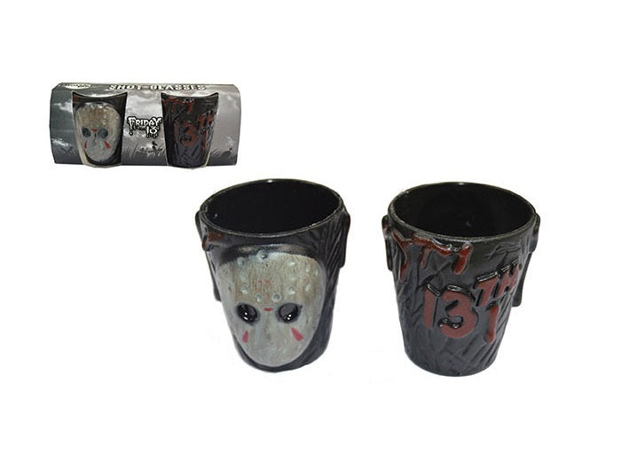 2x verre shooter vendredi 13 5.5cm