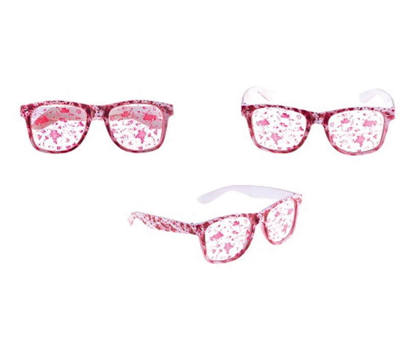 lunettes gag taches de sang