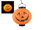 lanterne citrouille lumineuse en papier 20cm