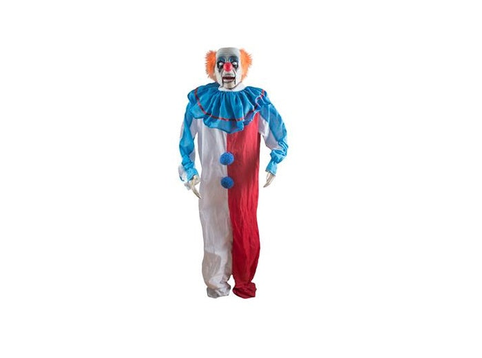 zombie clown lumineux sonore et motorisé 1.8m
