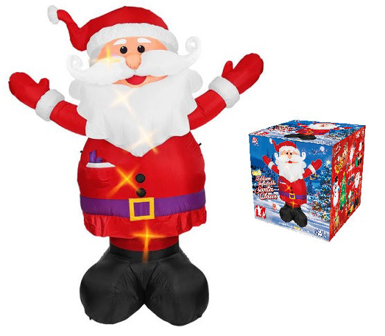 père noël géant gonflable et lumineux 3m