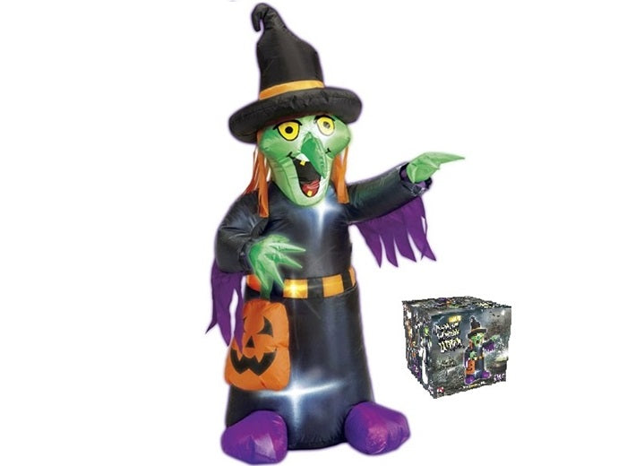 sorcière gonflable lumineuse led 122cm