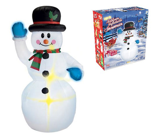 bonhomme de neige gonflable et lumineux 1.5m