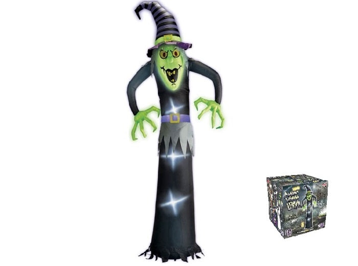 sorcière gonflable lumineuse 244cm