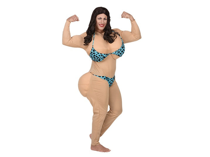 déguisement gag de bodybuildeuse homme taille xl
