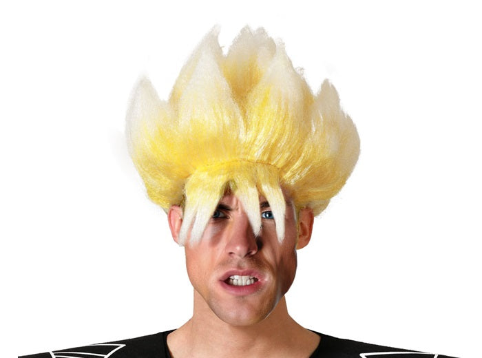 perruque manga ninja blond adulte