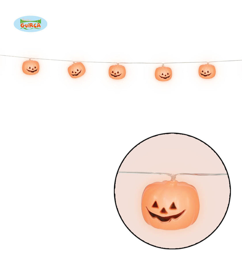 Guirlande citrouilles lumineuses