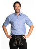 Chemise tyrolienne verte homme