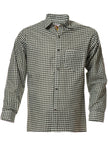 Chemise tyrolienne verte homme