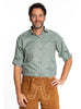 Chemise tyrolienne verte homme
