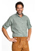 Chemise tyrolienne verte homme