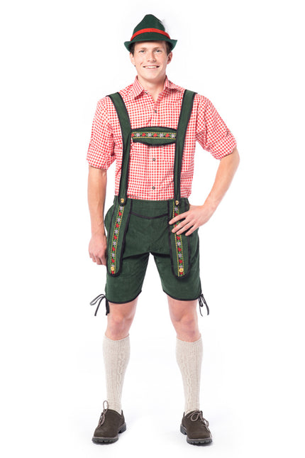 Déguisement bavaroise lederhose vert