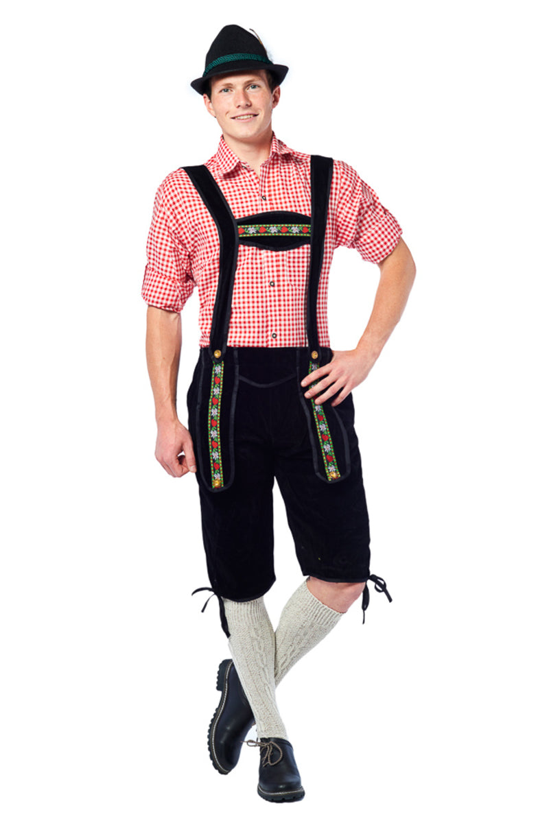 Déguisement tyrolien lederhose noir