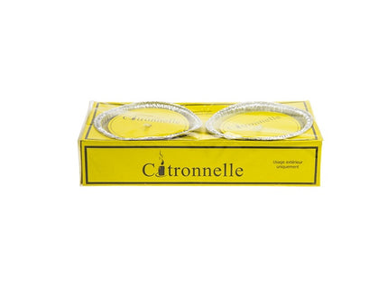 pack de 2 bougies à la citronnelle 11cm