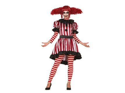 déguisement de clown diabolique 2pcs femme taille m/l