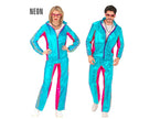 déguisement survêtement bleu métallisé flashy adulte taille m