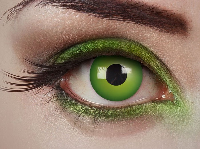 lentilles de contact sorcière fée cosplay vert 1 jour