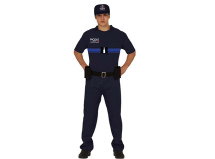 déguisement gag policier picole nationale 4pcs homme taille l/xl