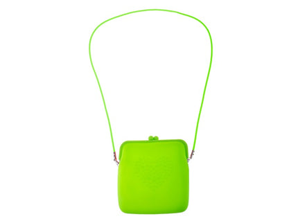 sac à main en silicone néon vert 20cm