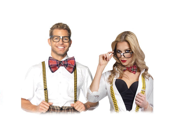 set accessoires nerd intellectuel 3pcs