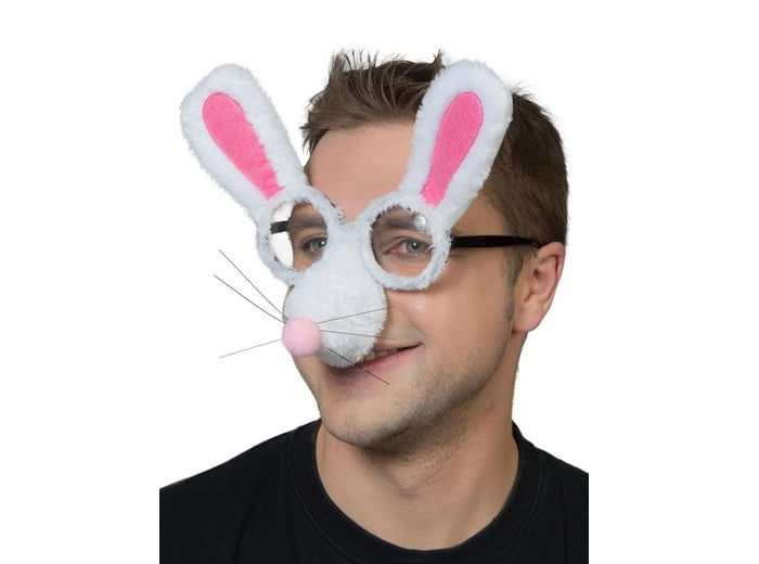lunettes lapin à fourrure nez et oreilles