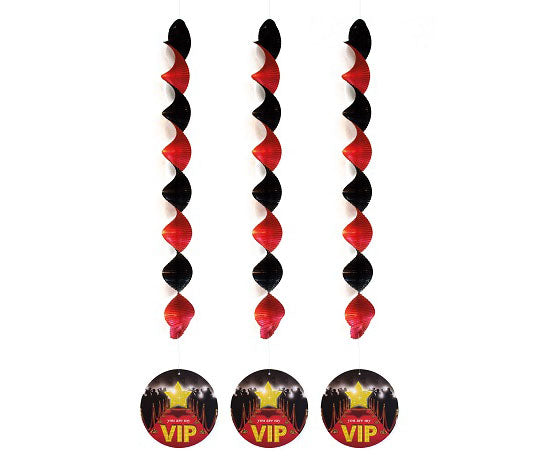 lot de 3 suspensions métallisées you are my vip 81cm
