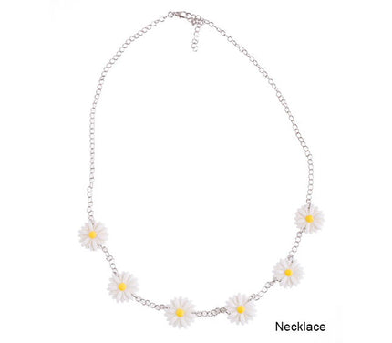 collier fleurs 6 marguerites