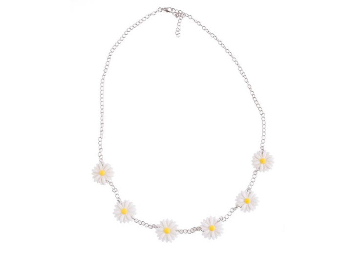 collier fleurs 6 marguerites