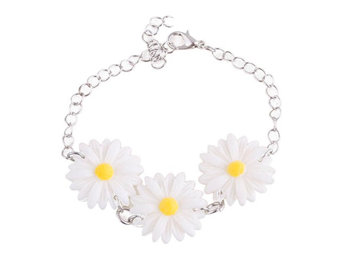 bracelet fleurs 3 marguerites