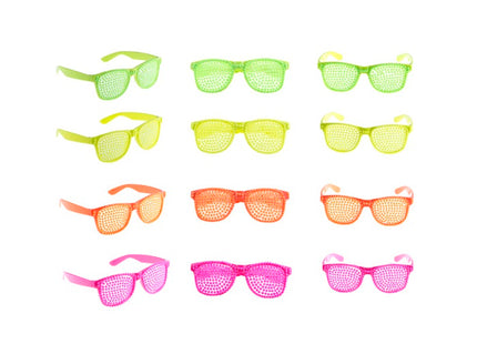 lunettes perles néon fluo vert