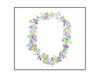 collier de fleurs tahiti multicolore pastel 60mm