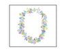 collier de fleurs tahiti multicolore pastel 60mm